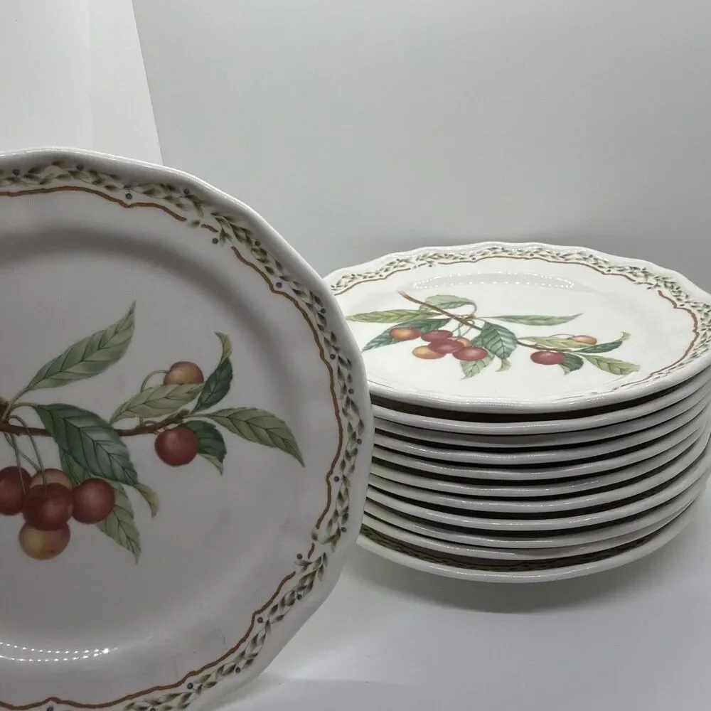 Noritake China ROYAL ORCHARD Pattern #9416 Salad Dessert Plates Lot of 12